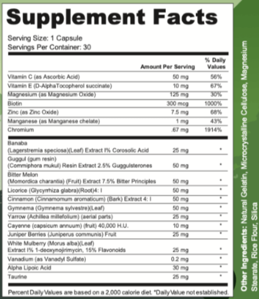 Oradentum Ingredients